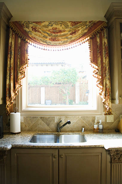 Aesthetic Curtains over sink