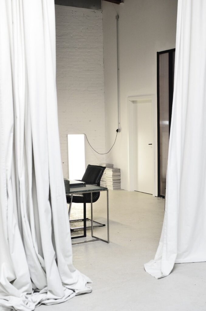 Nature inspired white sheer curtains